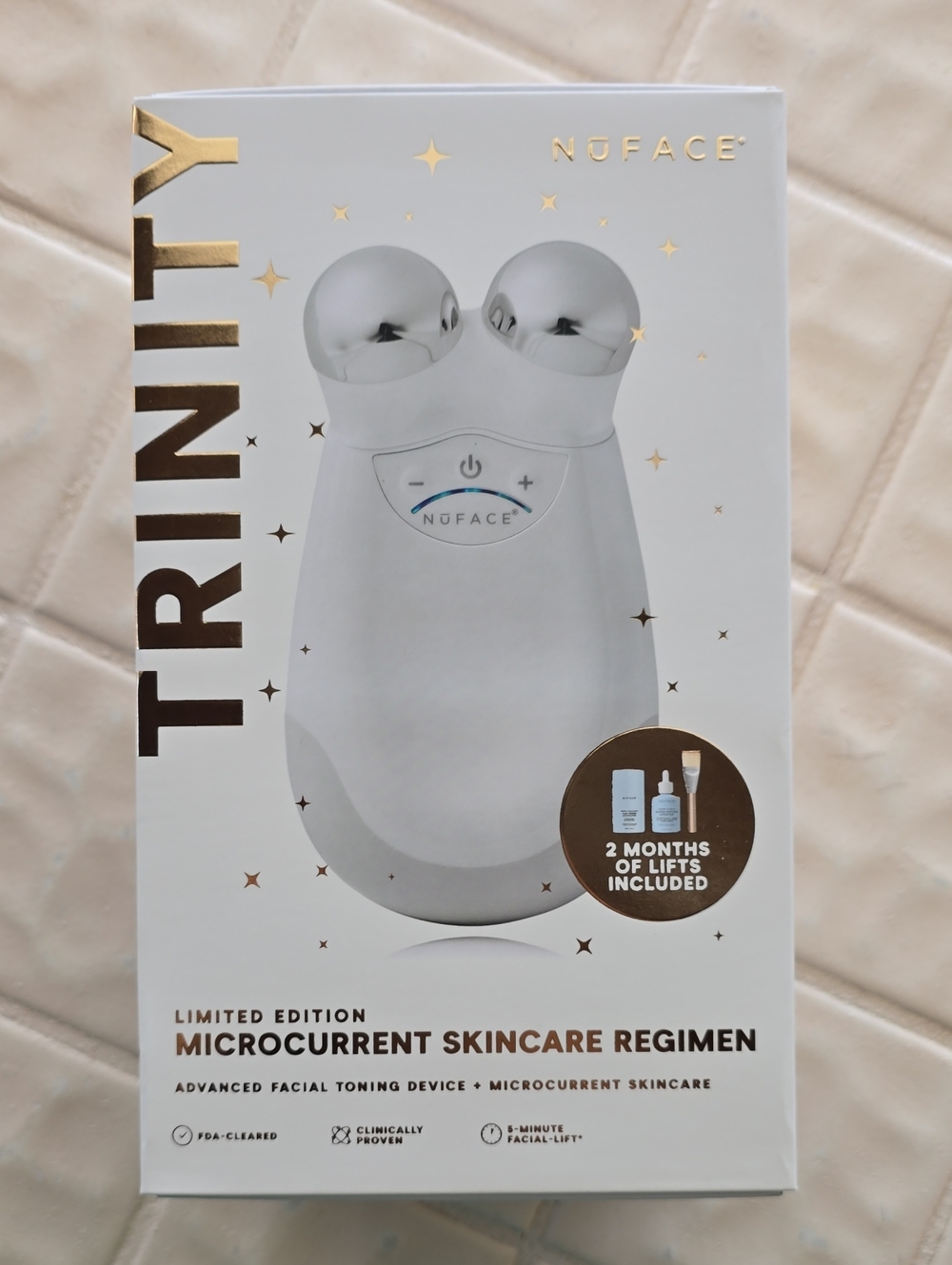 NEW Sealed NuFACE Trinity Microcurrent Facial Toning Device – White